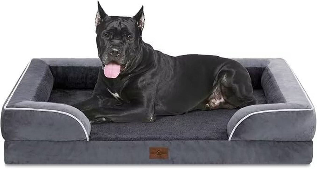 Waterproof Orthopedic Foam Dog Bed, Extra Large, Dark Grey