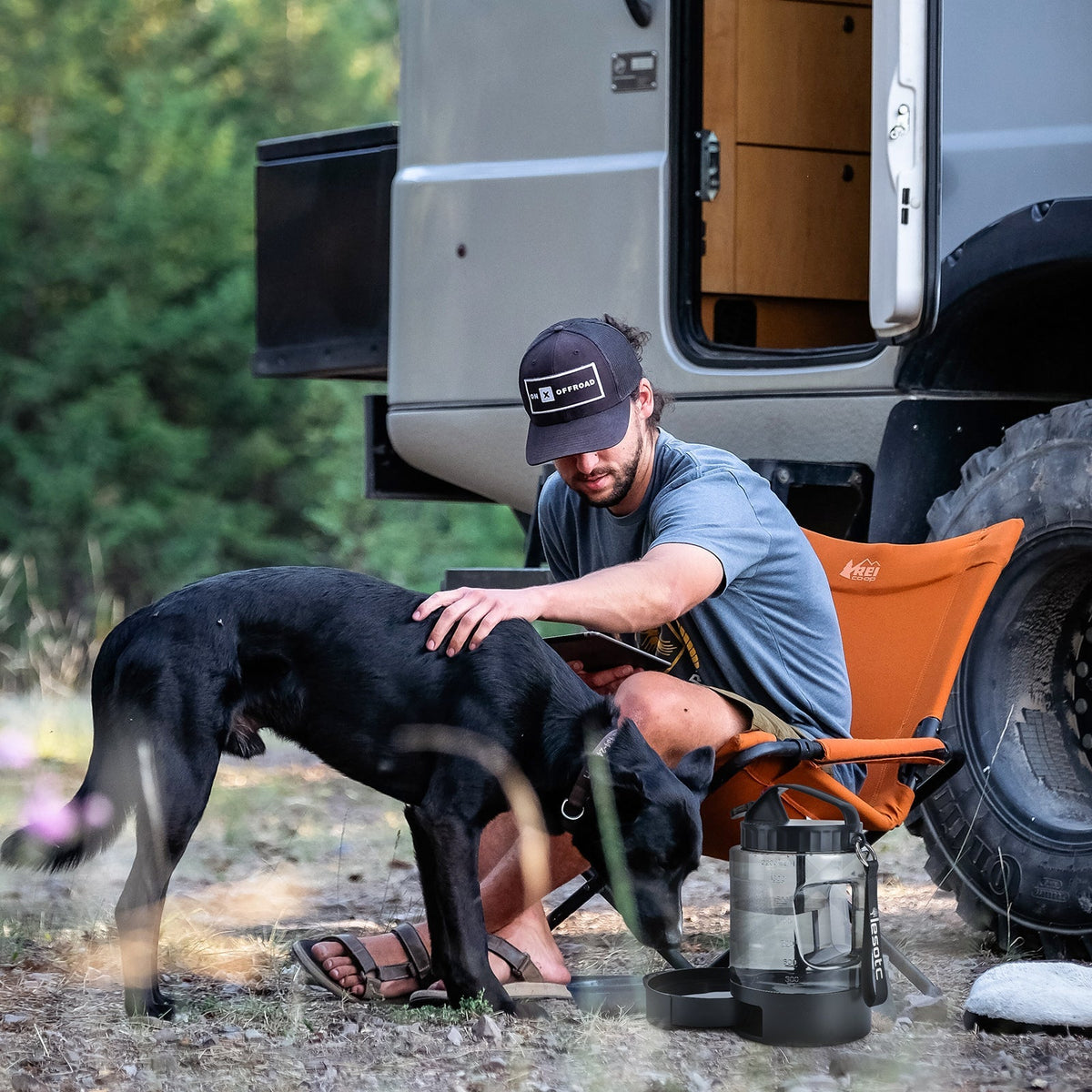 Adventure Carrier Set: Clear Bubble Carrier + Travel Water Bottle