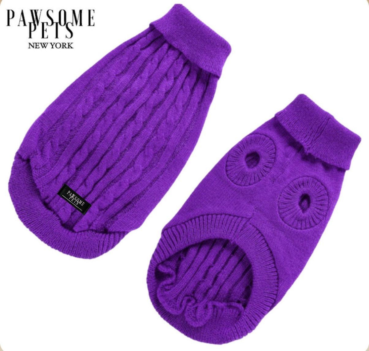 Cable Knit Dog & Cat Sweater (More Colors)