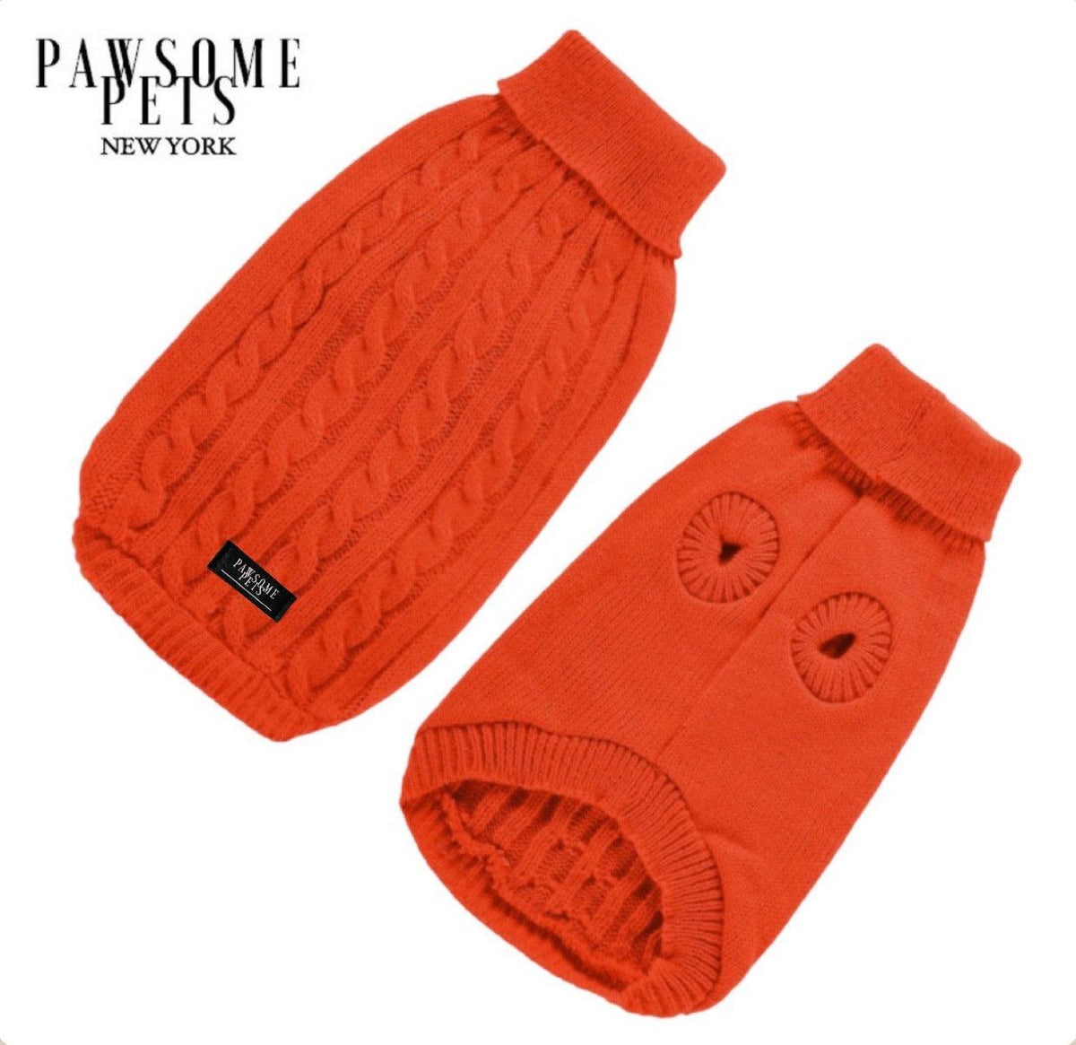 Cable Knit Dog & Cat Sweater (More Colors)