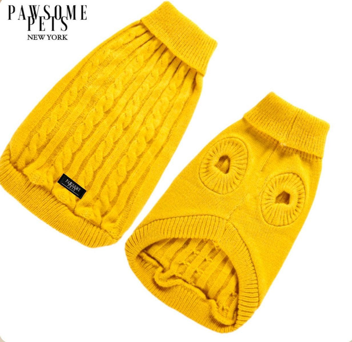 Cable Knit Dog & Cat Sweater (More Colors)