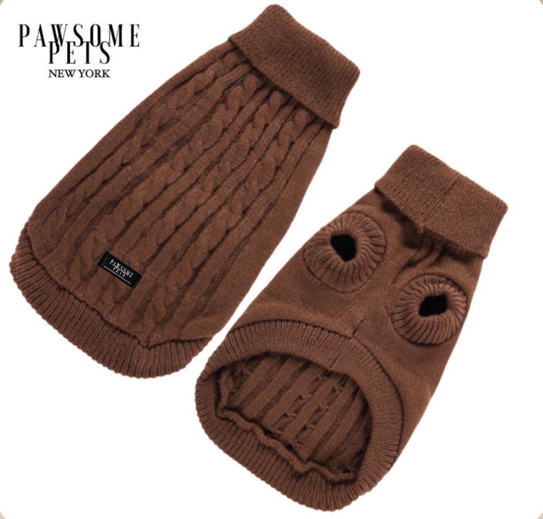 Cable Knit Dog & Cat Sweater (More Colors)