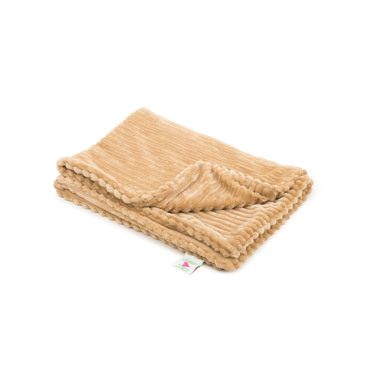 HuggleHounds Scout Blankie Plush Dog Blanket, 30 x 40 in, Khaki