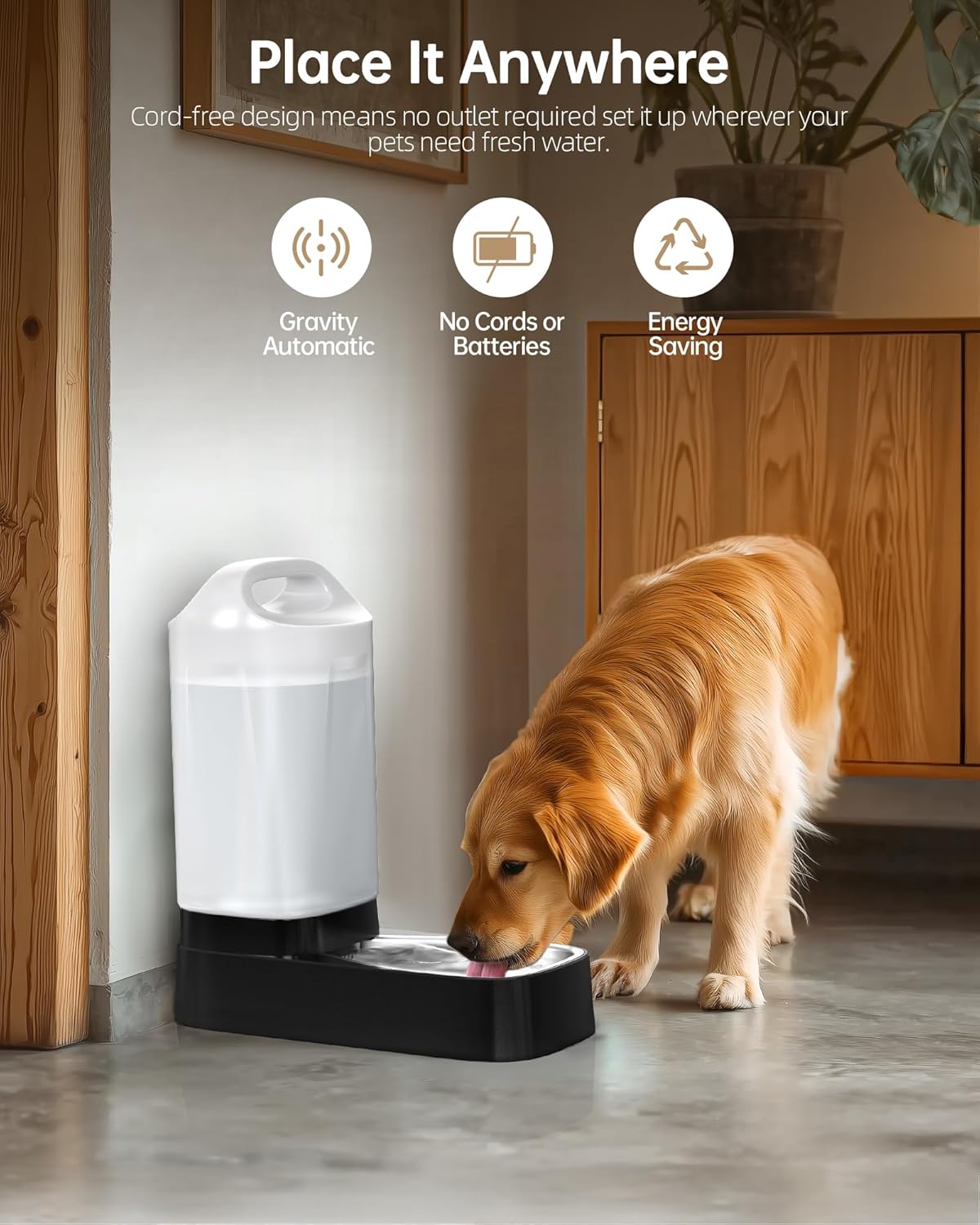 2.4 Gallon Gravity Pet Water Dispenser - photo 5