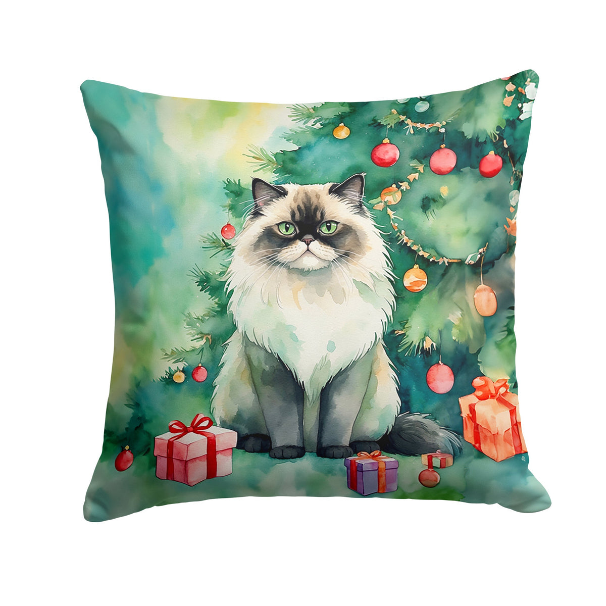 Christmas Cat Throw Pillow Pair - photo 3