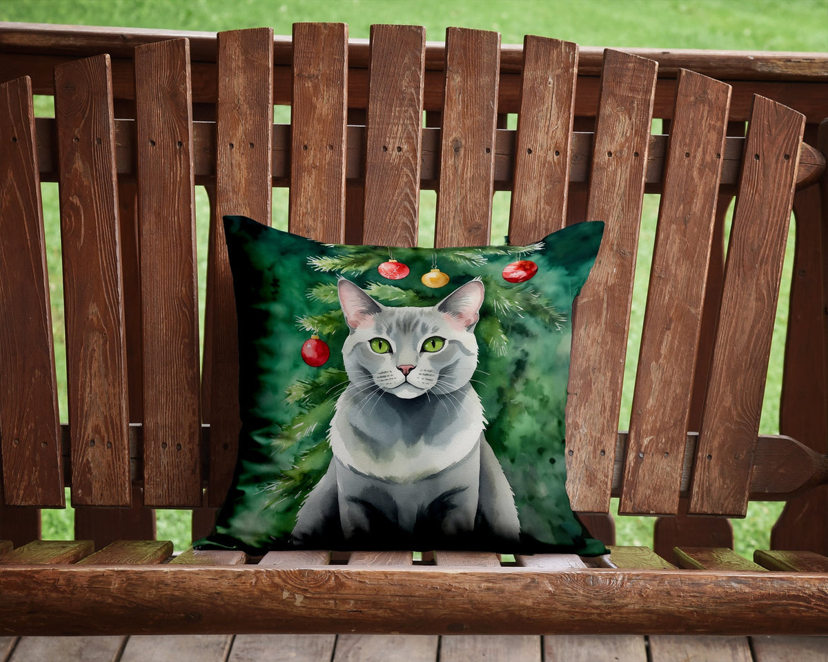 Korat Cat Christmas Throw Pillow - photo 2