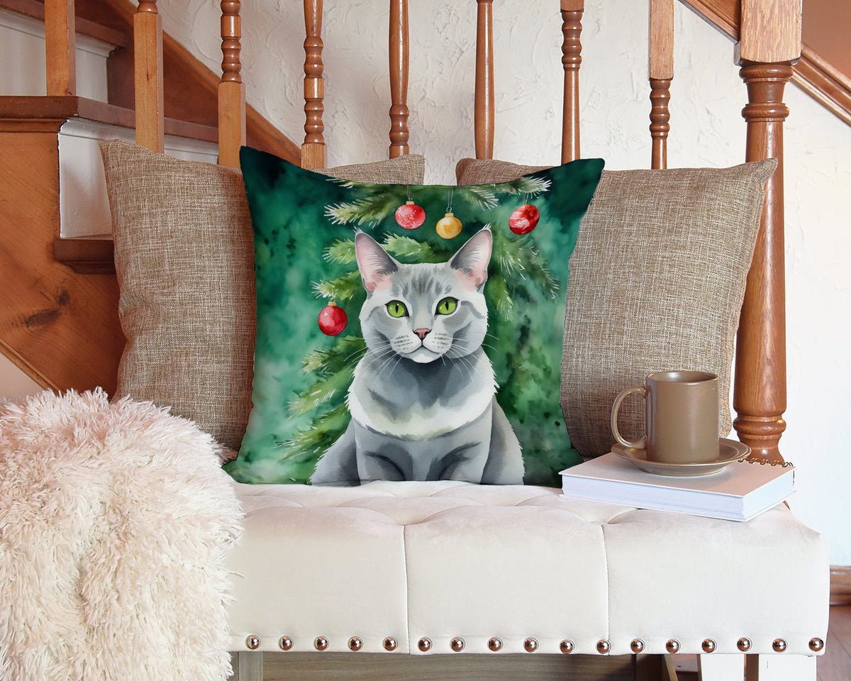 Korat Cat Christmas Throw Pillow - photo 3