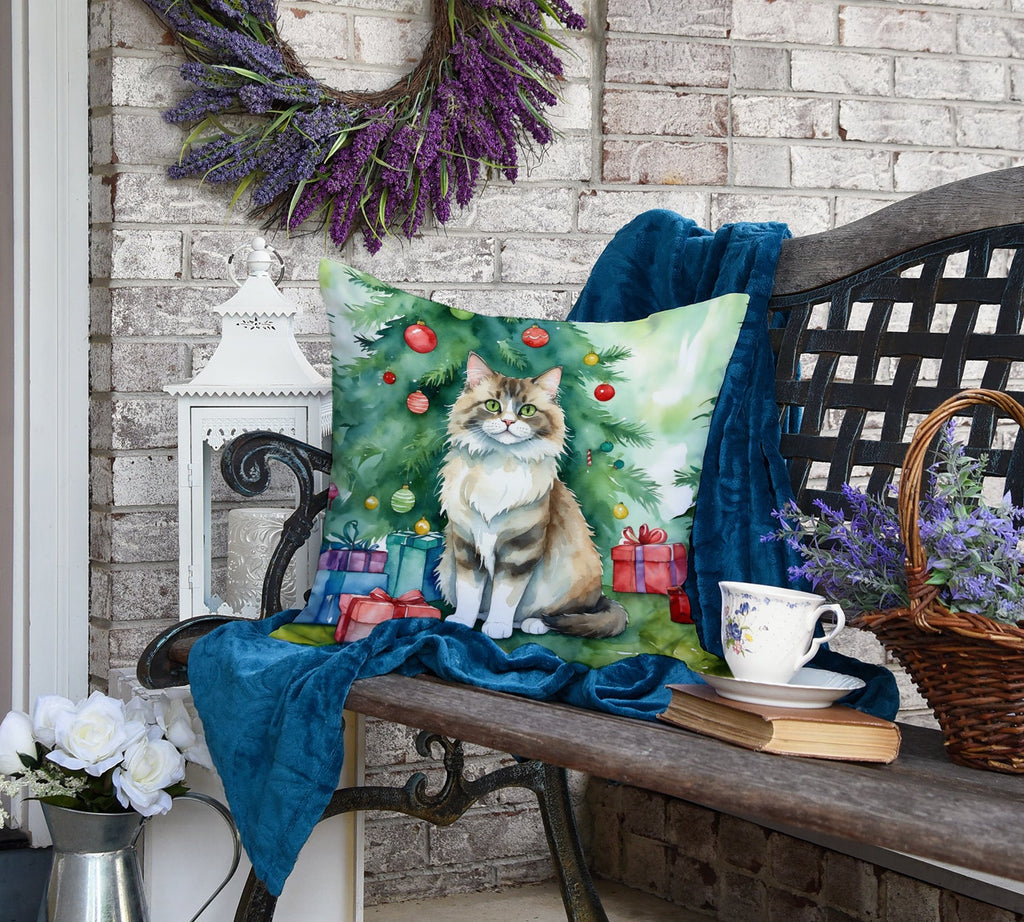 Ragamuffin Cat Christmas Throw Pillow - photo 5