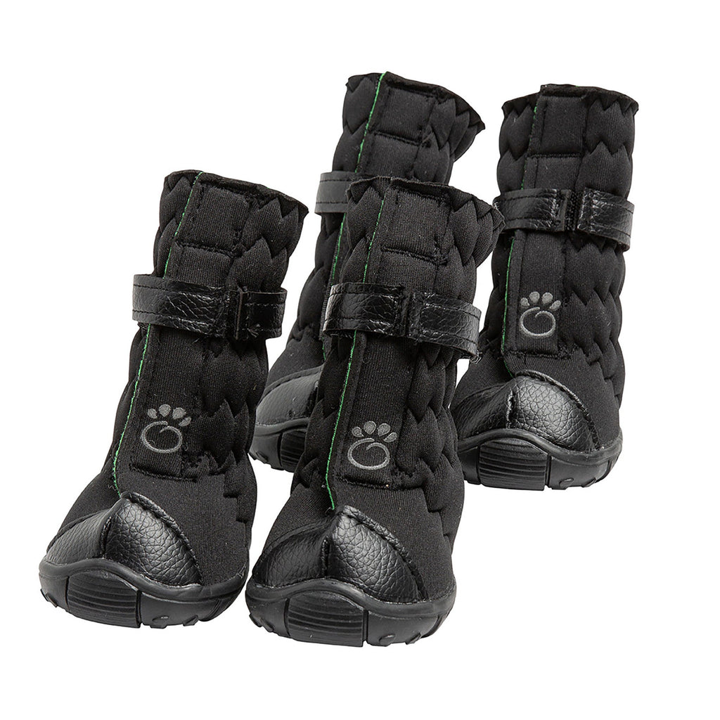 Elasto-Fit Dog Boots, Black