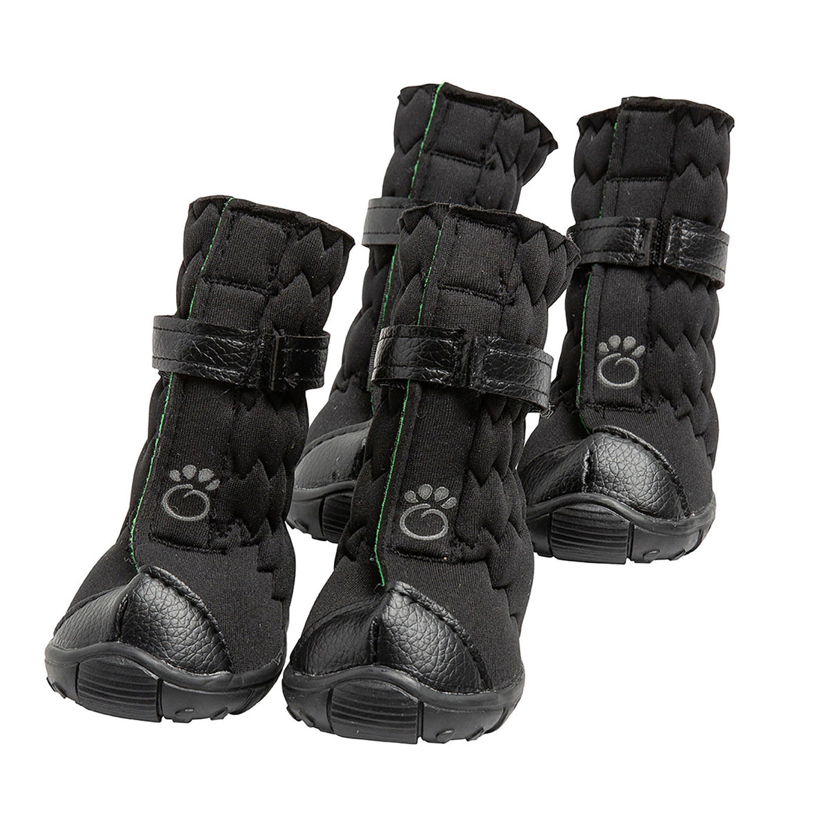 Elasto-Fit Dog Boots, Black
