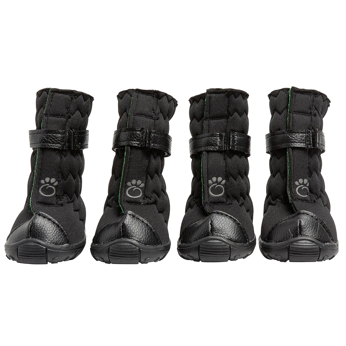 Elasto-Fit Dog Boots, Black