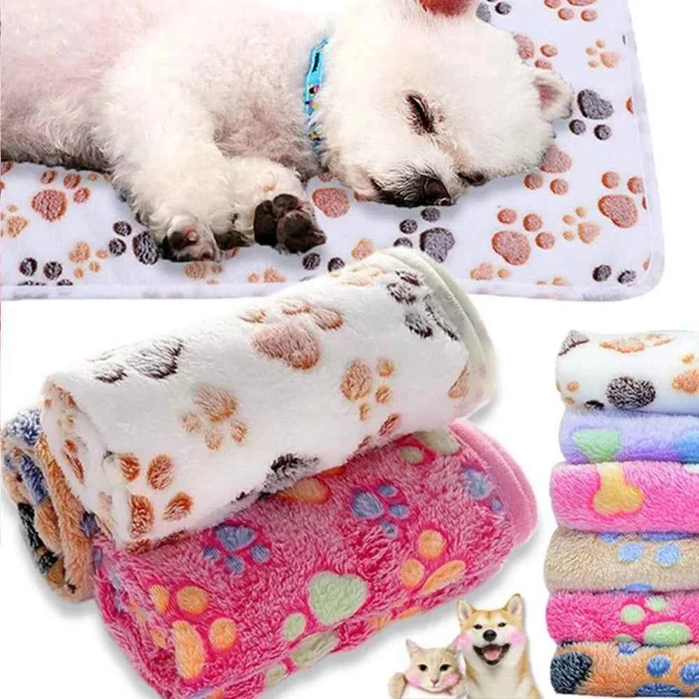 Soft Fleece Pet Blanket, Cartoon Print - photo 3