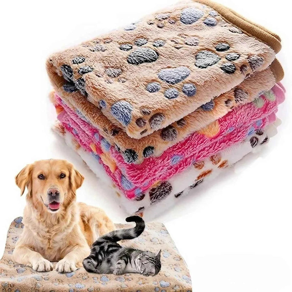 Soft Fleece Pet Blanket, Cartoon Print - photo 2