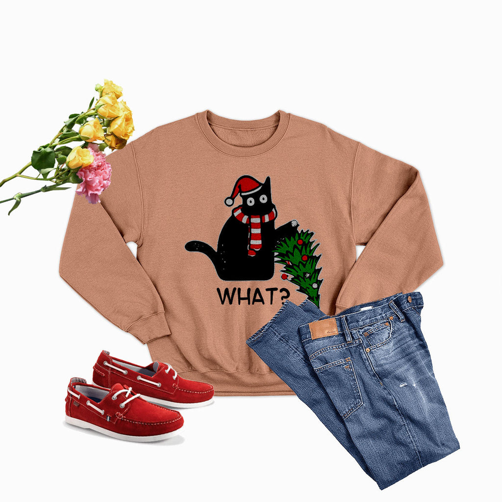 What Cat? Christmas Tree Sweatshirt